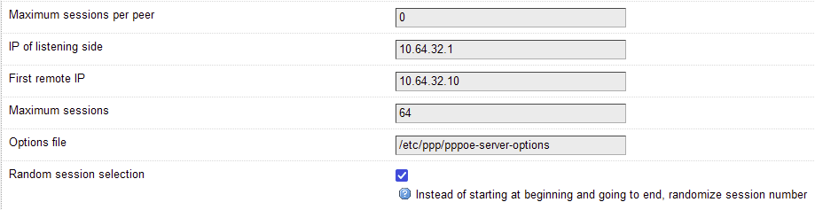 RP PPPoE Server